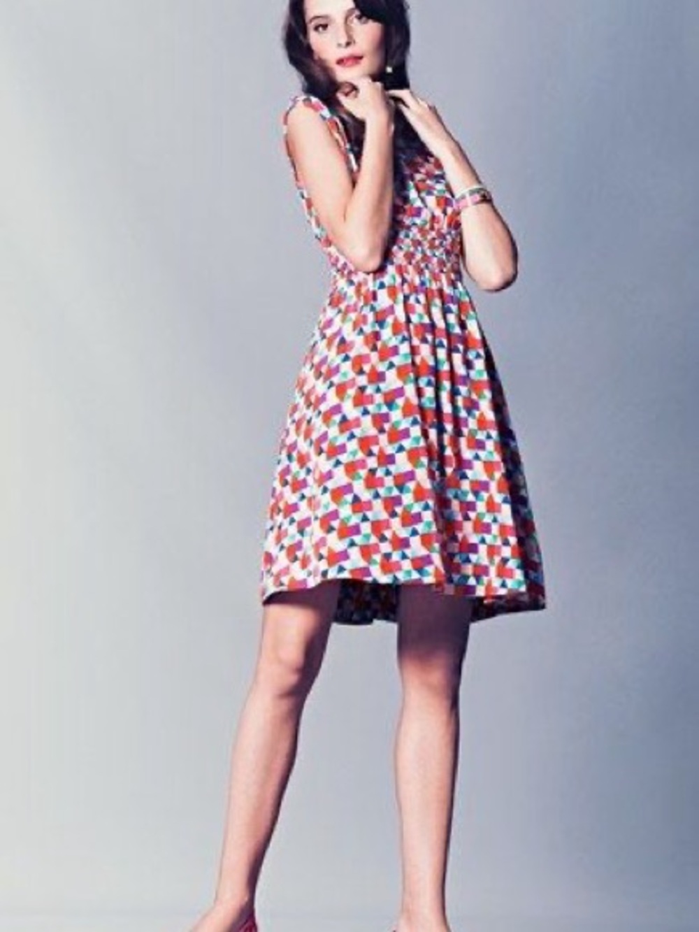 Kate Spade | Blaire Tile Print Silk Dress | Size 14
